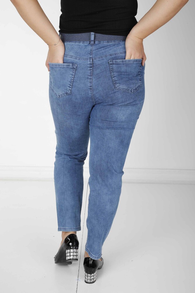 Pantalon bleu avec poches - 3687 | KAZEE (Lot de 4 36-38-40-42) - 6