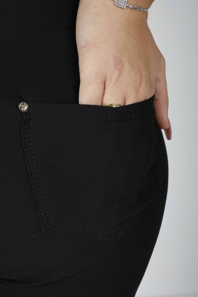 Pantalon Pierre Brodée Noir - 3749 | KAZEE (Lot de 4 42-44-46-48) - Thumbnail