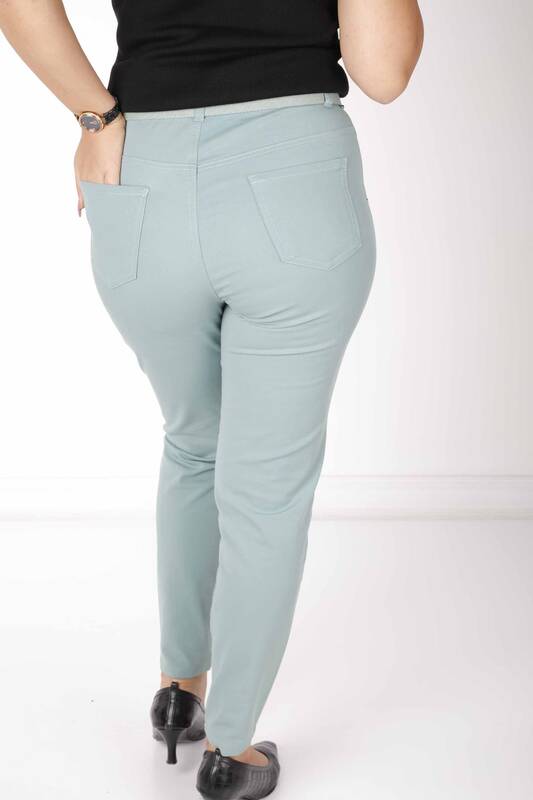 Pantalon Ceinture Détail Menthe - 3684 | KAZEE (Lot de 4 42-44-46-48)