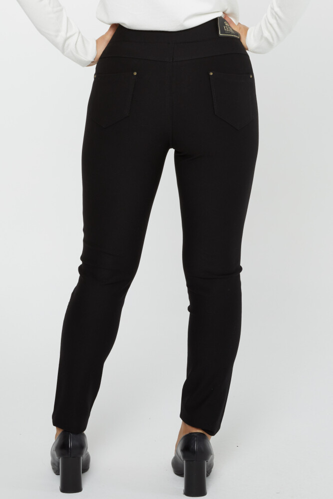 Pantalón Cintura Elástica Negro - 3743 | KAZEE (Juego de 4 42-44-46-48) - 6