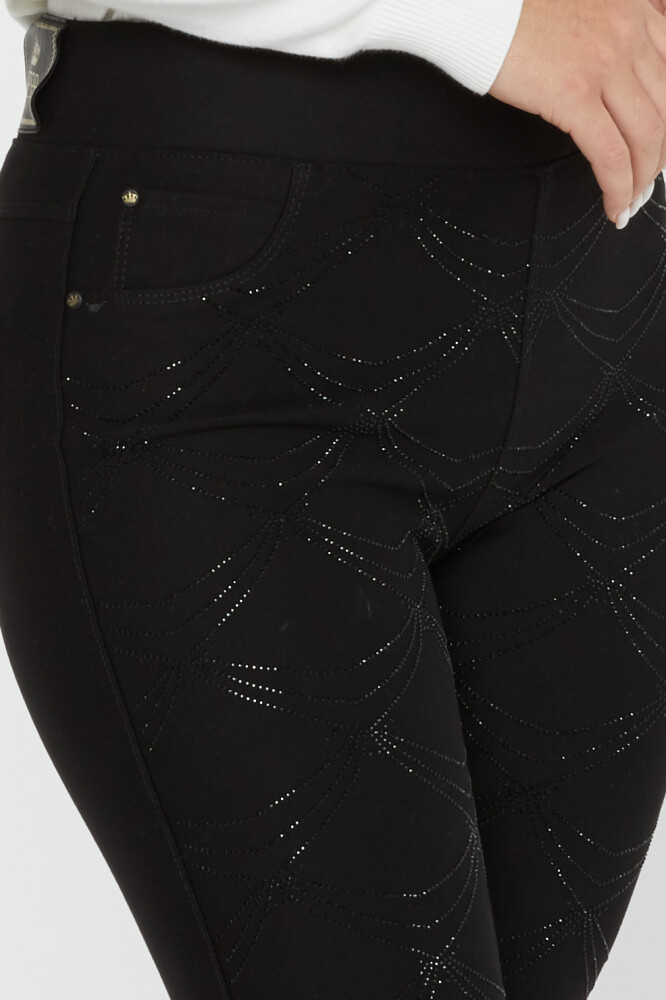 Pantalón Cintura Elástica Negro - 3743 | KAZEE (Juego de 4 42-44-46-48) - 3