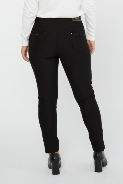 Pantalón Cintura Elástica Negro - 3769 | KAZEE (Juego de 4 42-44-46-48) - 5