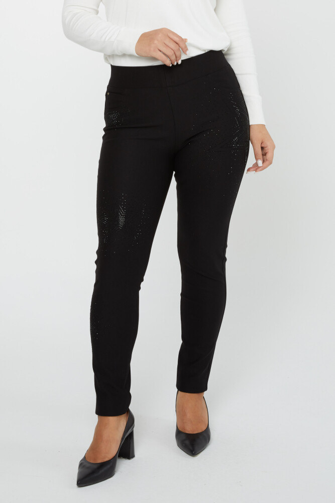 Pantalón Cintura Elástica Negro - 3779 | KAZEE (Juego de 4 42-44-46-48) - 2