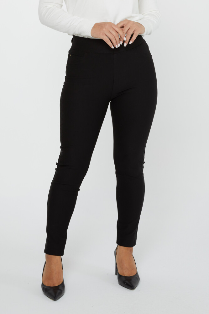 Pantalón Cintura Elástica Negro - 3730 | KAZEE (Juego de 4 42-44-46-48) - 2