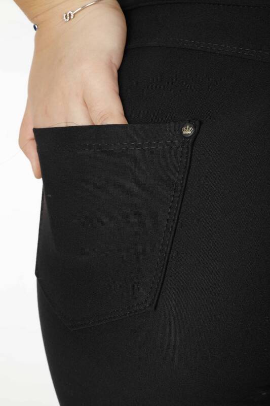 Pantalón Cintura Elástica Negro - 3730 | KAZEE (Juego de 4 42-44-46-48)