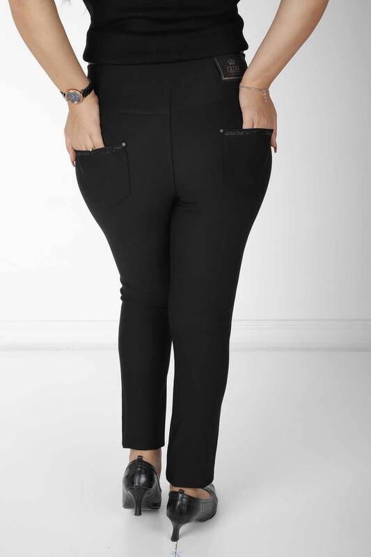 Pantalón Negro con Piedras de Cristal - 3750 | KAZEE (Juego de 4 36-38-40-42)