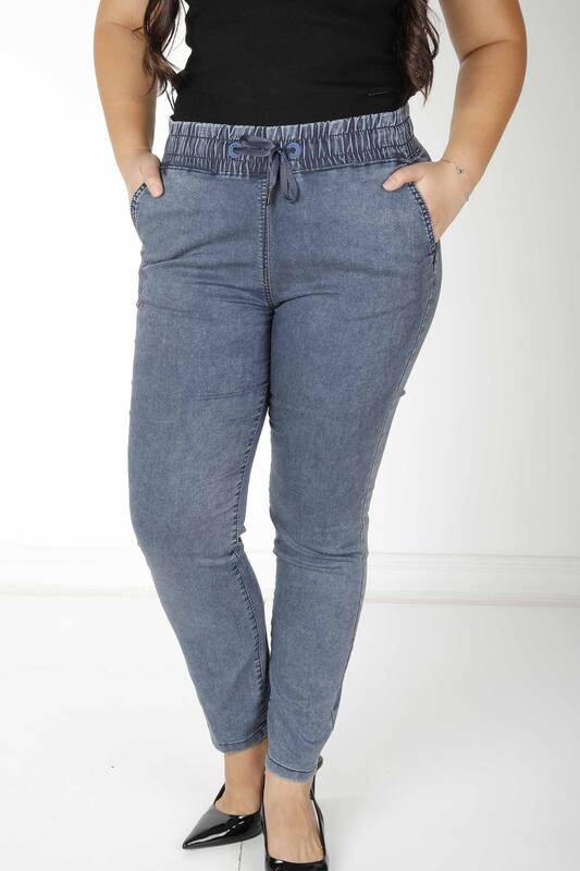 Pantalon Détail Noué Bleu Marine - 3540 | KAZEE (Lot de 4 36-38-40-42)