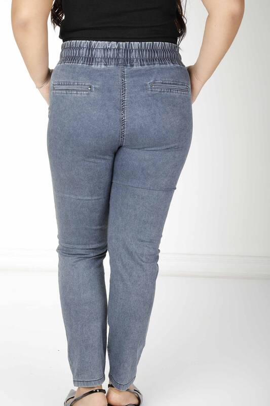 Pantalon Détail Noué Bleu Marine - 3540 | KAZEE (Lot de 4 36-38-40-42)