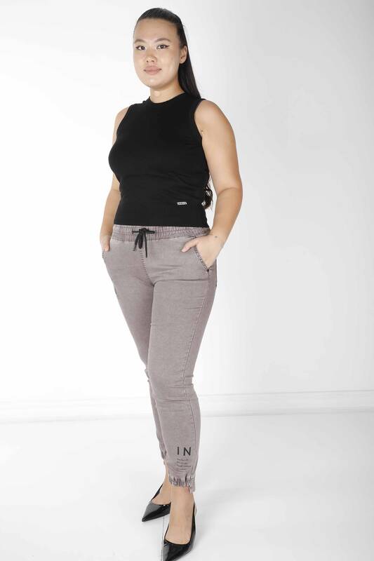 Pantalon en vison avec détail noué - 3500 | KAZEE (Lot de 4 36-38-40-42)