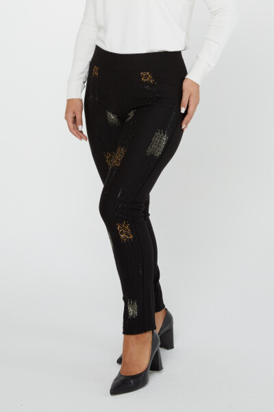 Pantalón Leopardo Piedra Negro - 3783 | KAZEE (Juego de 4 42-44-46-48) - 2