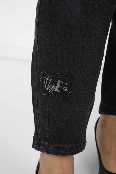 Pantalón Negro con Detalle Texto - 3782 | KAZEE (Juego de 5 42-44-46-48-50) - 4