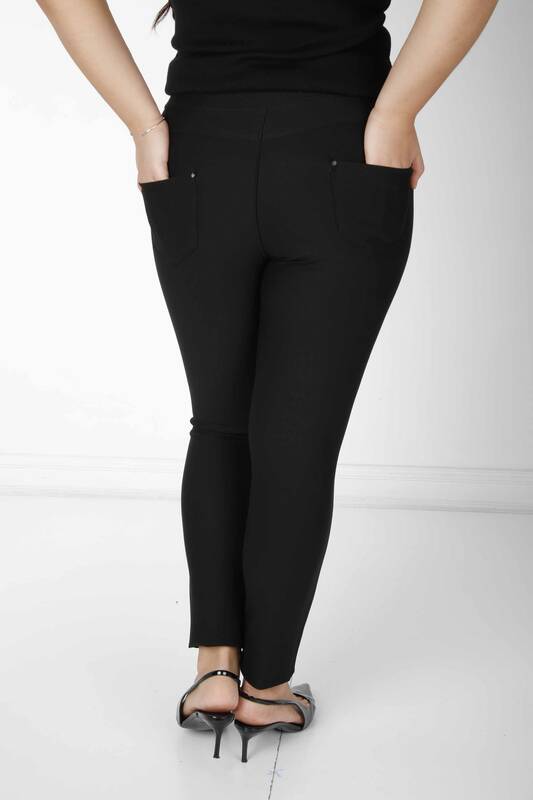 Pantalón Negro con Bordado de Piedras - 3729 | KAZEE (Juego de 4 36-38-40-42)