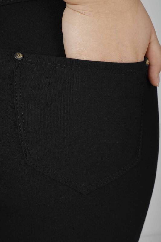 Pantalón Negro con Bordado de Piedras - 3729 | KAZEE (Juego de 4 36-38-40-42)