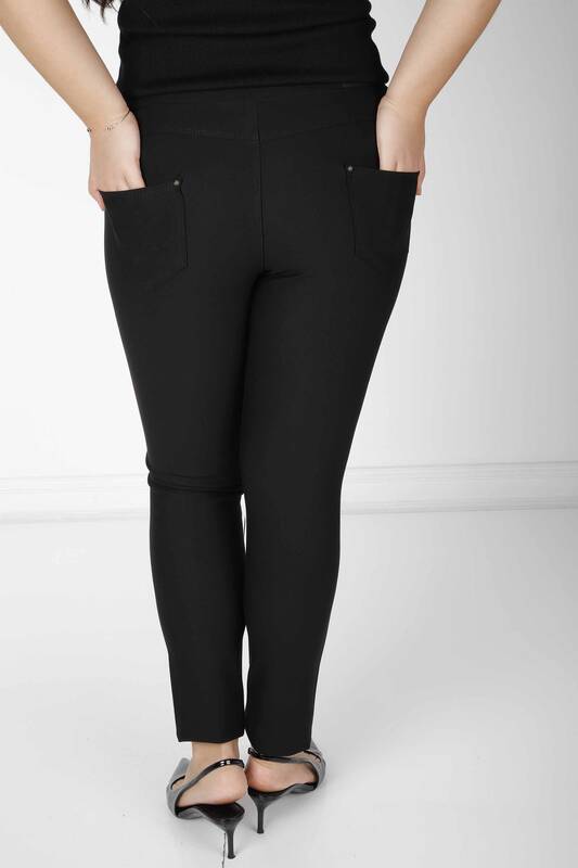 Pantalón Bordado Piedra Negro - 3781 | KAZEE (Juego de 4 42-44-46-48)