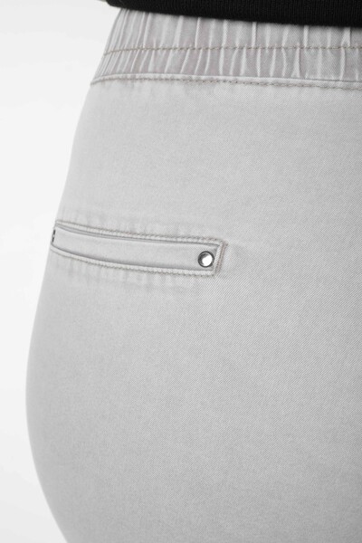 Pantalon Pierre Brodée Gris Clair - 3502 | KAZEE (Lot de 4 42-44-46-48) - Thumbnail