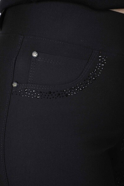 Pantalon Poche Détaillée Noir - 3773 | KAZEE (Lot de 4 42-44-46-48) - Thumbnail