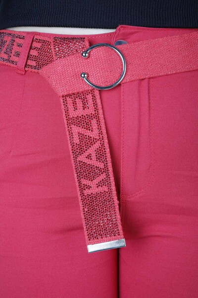 Pantalon Poche Détaillée Rouge - 3498 | KAZEE (Lot de 4 36-38-40-42) - Thumbnail