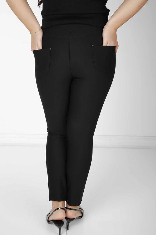 Pantalón Raya Piedra Bordada Negro - 3721 | KAZEE (Juego de 4 36-38-40-42)