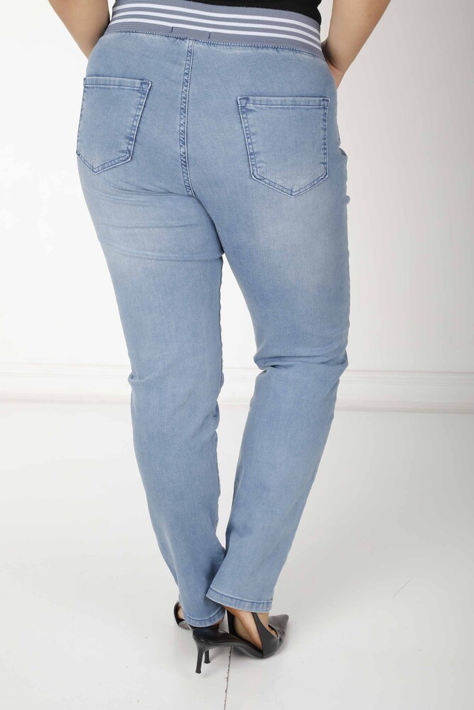 Pantalon Taille Élastique Bleu - 4260 | KAZEE (Lot de 4 42-44-46-48) - 8