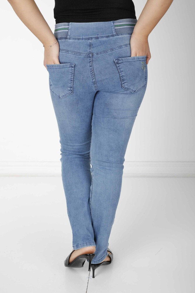 Pantalon Taille Élastique Bleu - 4261 | KAZEE (Lot de 4 42-44-46-48) - 7