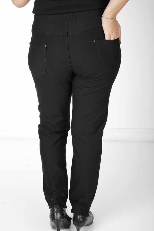 Pantaloni Buzunar Detaliat Negru - 3711 | KAZEE (Set de 4 42-44-46-48)