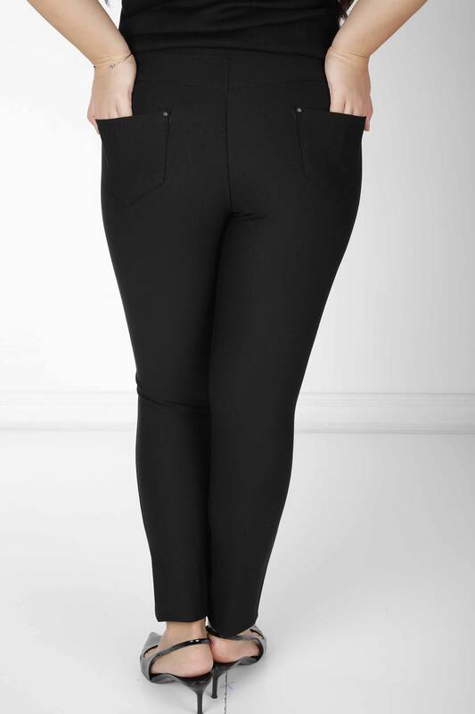 Pantaloni Buzunar Detaliat Negru - 3724 | KAZEE (Set de 4 36-38-40-42)