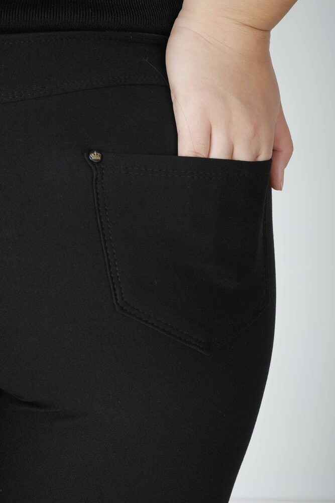 Pantaloni Buzunar Detaliat Negru - 3766 | KAZEE (Set de 4 36-38-40-42) - 6