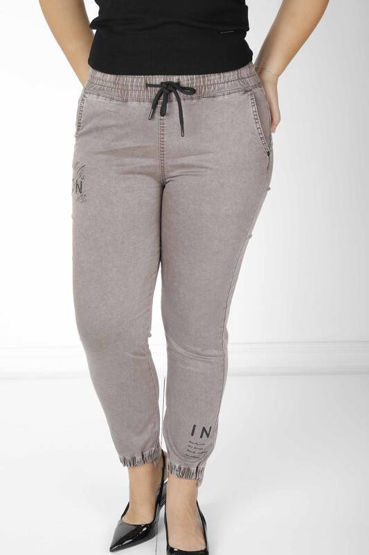 Pantaloni de nurcă cu detaliu cravată - 3500 | KAZEE (Set de 4 36-38-40-42)