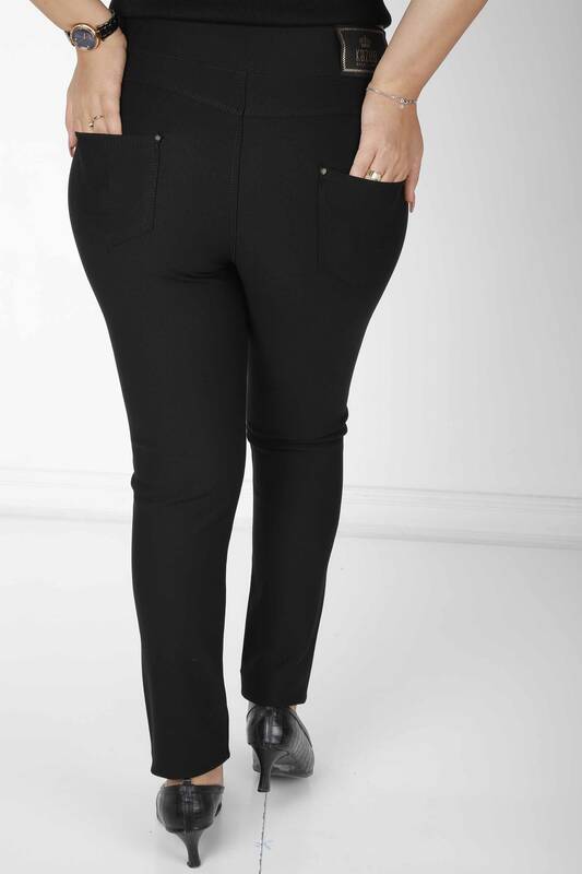 Pantaloni negri elastici - 3738 | KAZEE (Set de 4 36-38-40-42)