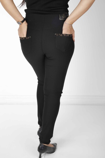 Pantaloni negri cu model tigru - 3470 | KAZEE (Set de 4 42-44-46-48) - 7