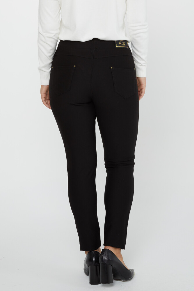 Pantaloni Riga Pietra Ricamata Nero - 3727 | KAZEE (Set da 4 42-44-46-48) - 7