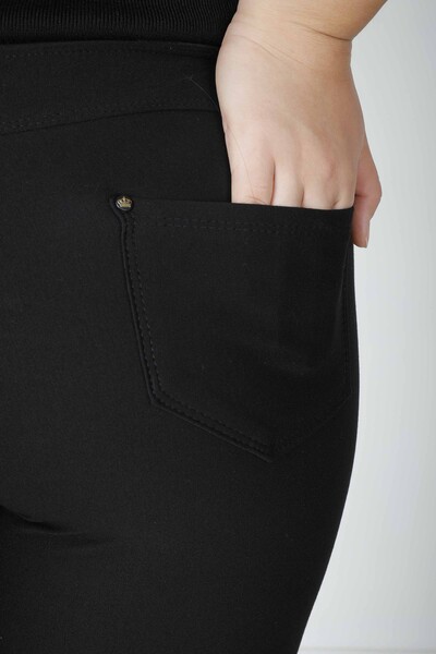 Pantaloni Tasca Dettagliata Nero - 3766 | KAZEE (Set da 4 36-38-40-42) - Thumbnail