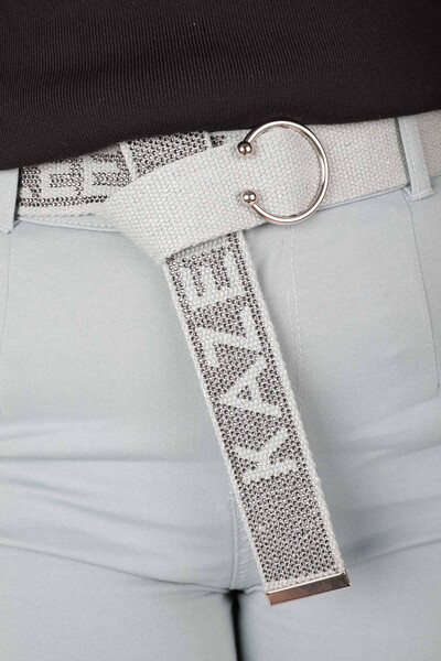 Trousers Belt Detail Mint - 3684 | KAZEE (Set of 4 42-44-46-48) - Thumbnail