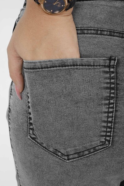 Pants Leather Detailed Gray - 3671 | KAZEE (Set of 4 38-40-42-44) - 8