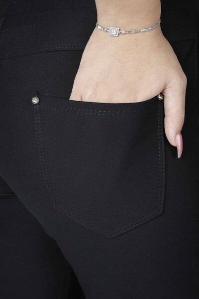 Trousers Pocket Detail Black - 3711 | KAZEE (Set of 4 42-44-46-48) - Thumbnail