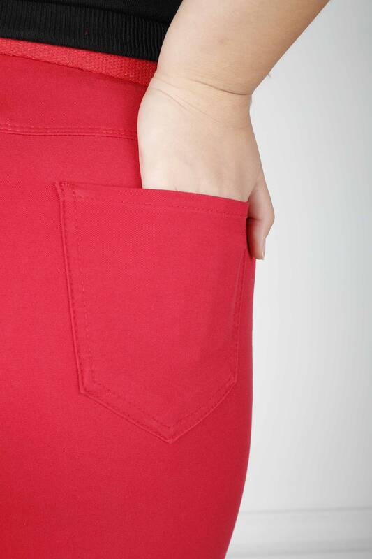 Trousers Pocket Detail Red - 3498 | KAZEE (Set of 4 36-38-40-42)