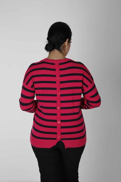 Jersey Punto Detalle Botones Negro-Fucsia - 2425-31028 | KAZEE (Juego de 2 M-2) - Thumbnail