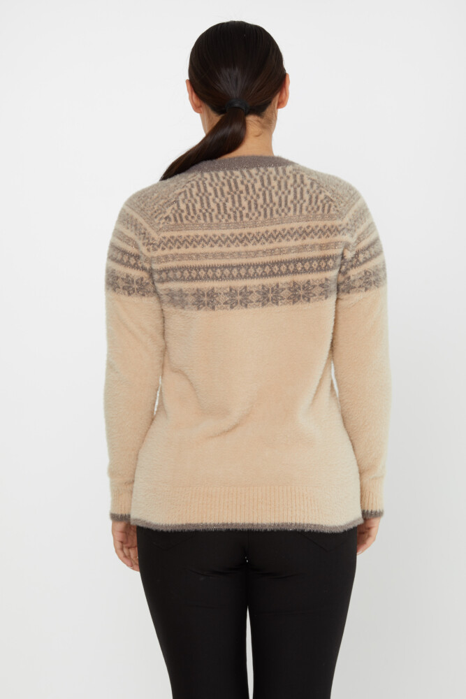 Pull Angora À Motifs Manches Longues Vison - 30682 | KAZEE (Lot de 3 S-M-L) - 5