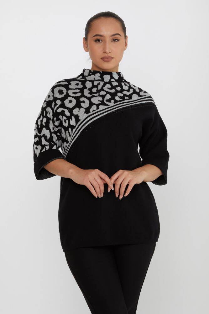 Pull En Maille Pierre Brodée À Motifs Noir-Écru - 30198 | KAZEE (Lot de 3 M-L-XL) - 2