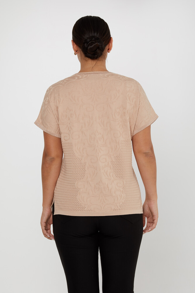 Pull en tricot à manches courtes à motif personnalisé - 31249 | KAZEE (Lot de 3 L-XL-2XL) - 4