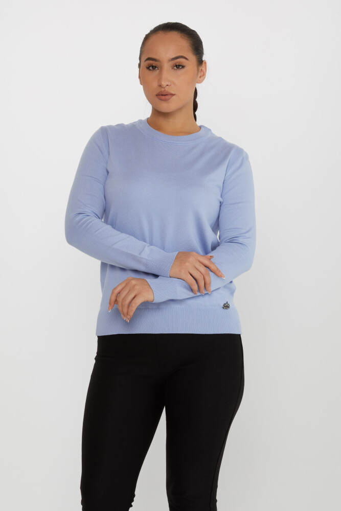 Pull en tricot à manches longues Basic Bleu - 31574 | KAZEE (Lot de 4 M-L-XL-2XL) - 1