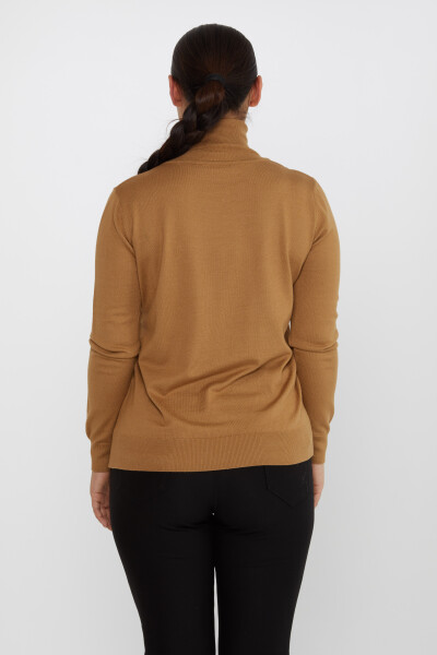 Pull en tricot à manches longues et col roulé Camel - 11122 | KAZEE (Lot de 3 S-M-L) - 5