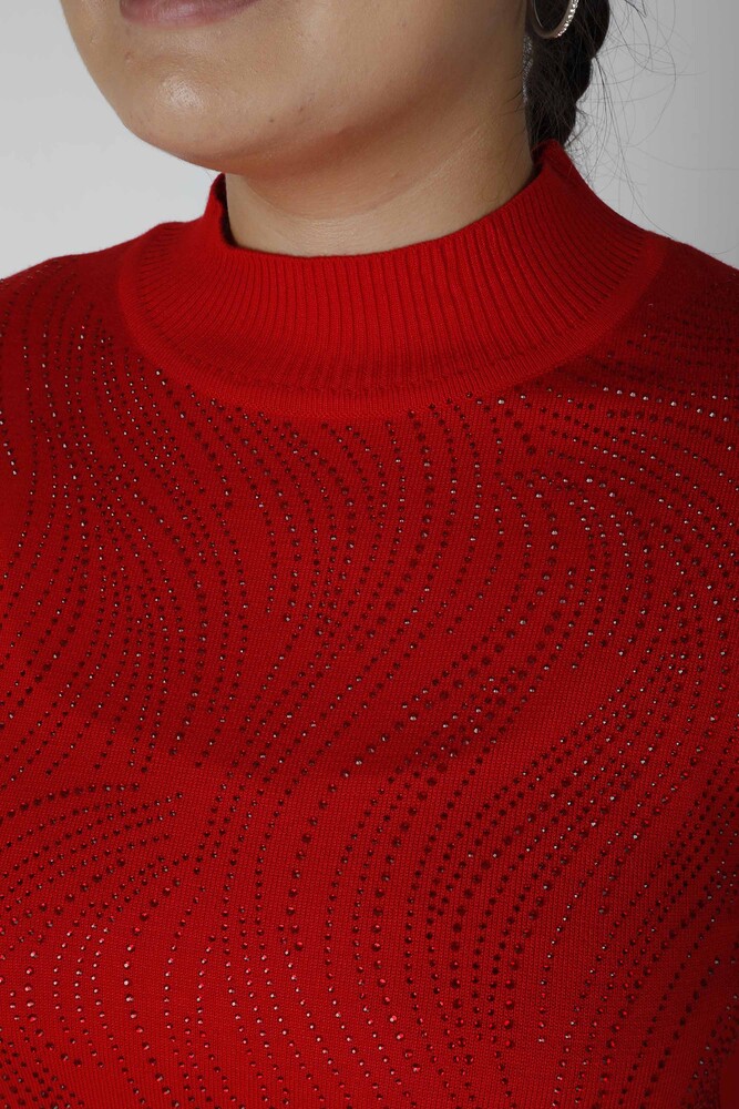 Pull en tricot à manches longues rouge - 30687 | KAZEE (Lot de 3 L-XL-2XL) - 2