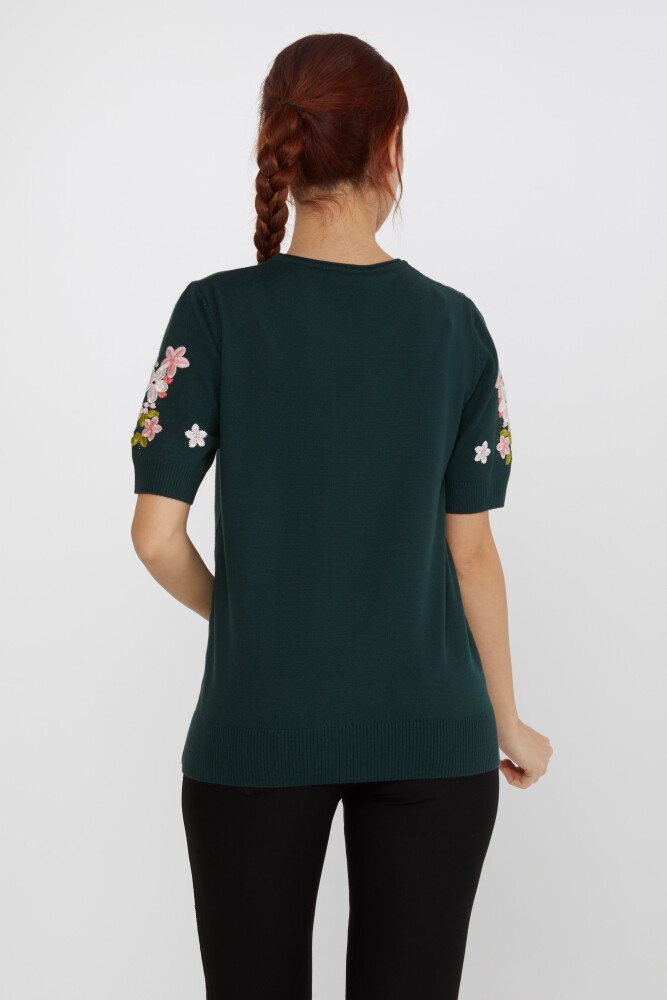 Pull en tricot Pierre Brodée Floral Nephti - 16761 | KAZEE (Lot de 4 L-XL-2XL-3XL) - 4