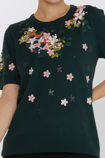 Pull en tricot Pierre Brodée Floral Nephti - 16761 | KAZEE (Lot de 4 L-XL-2XL-3XL) - 2