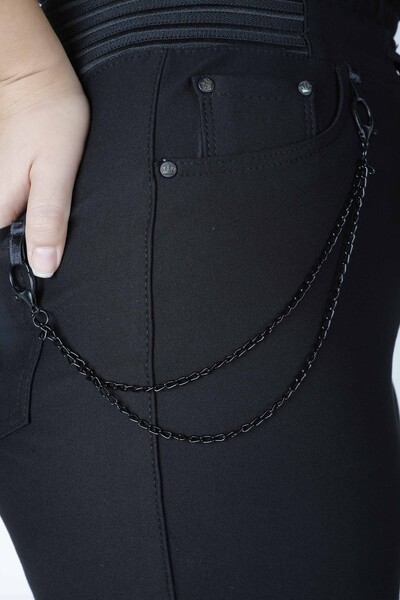 Skirt Chain Detail Black - 4244 | KAZEE (Set of 4 42-44-46-48) - 4