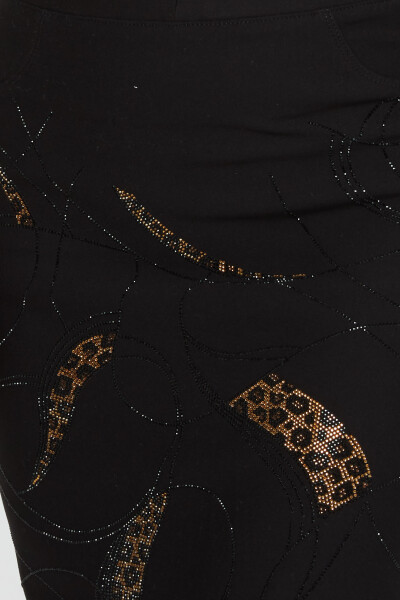 Skirt Leopard Stone Embroidered Black - 4267 | KAZEE (Set of 4 36-38-40-42) - 3