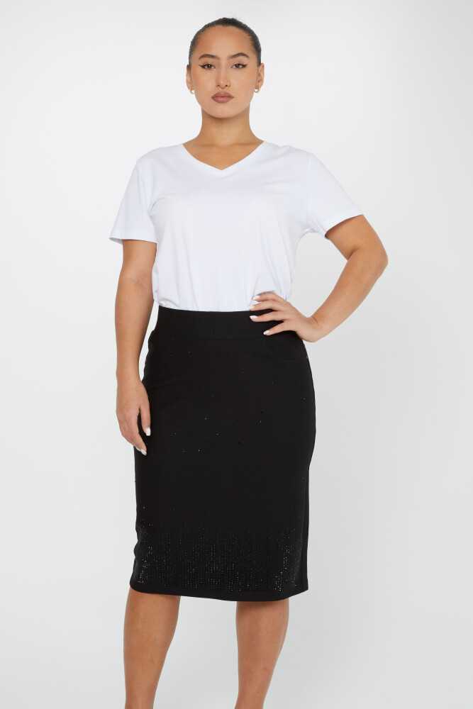 Skirt Pocket Detail Black - 4268 | KAZEE (Set of 4 36-38-40-42) - 1