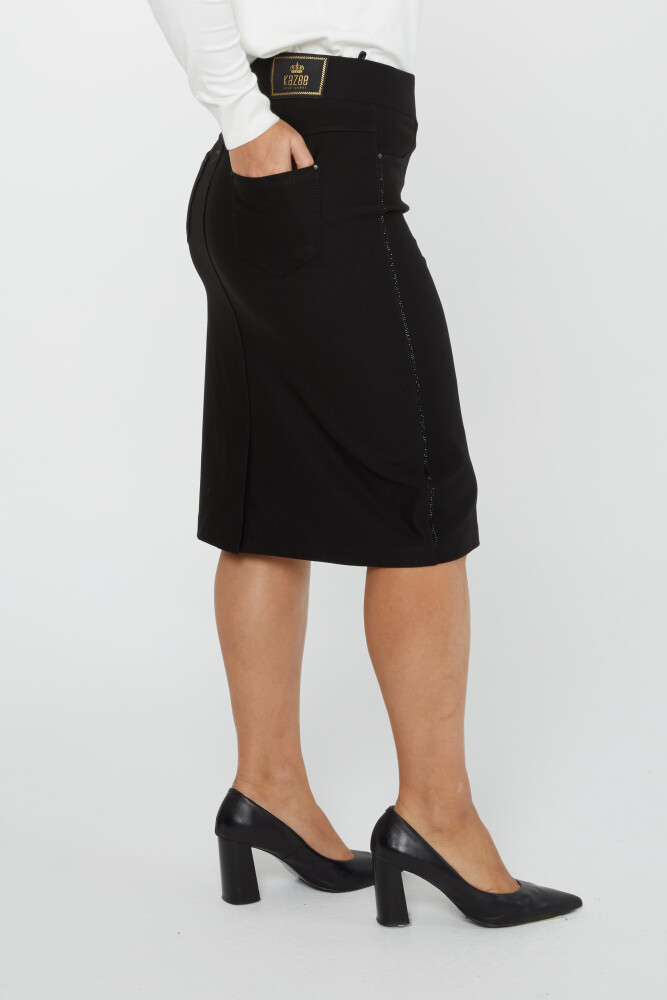 Skirt Pocket Detail Black - 4273 | KAZEE (Set of 4 42-44-46-48) - 6