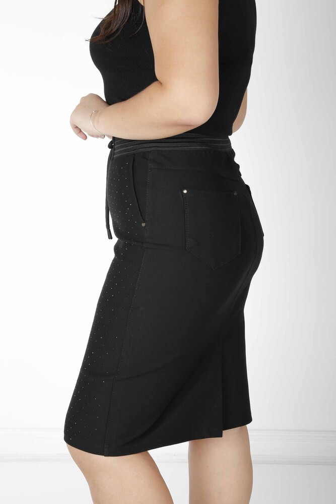 Skirt Tie Detail Black - 4146 | KAZEE (Set of 4 42-44-46-48) - 4